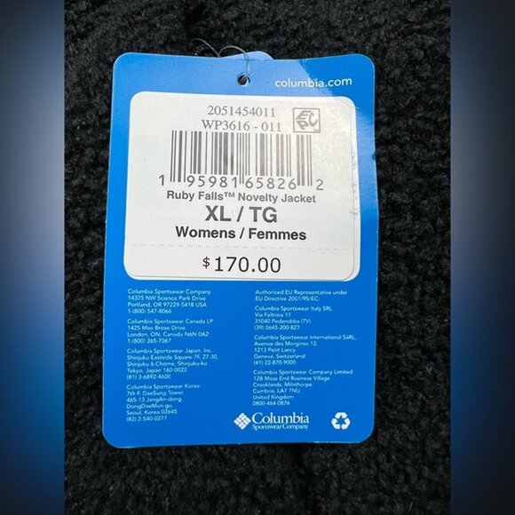 Columbia Ruby Falls Women’s Size XL Black Sherpa Down Puffer Winter Jacket NWT - Picture 10 of 12